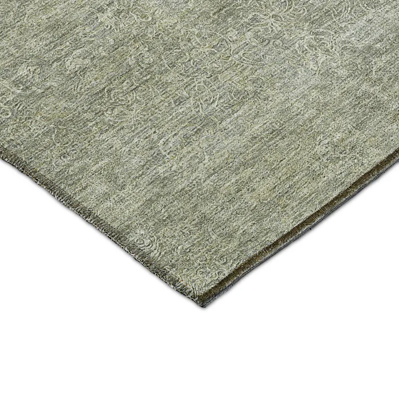 Luxury Washable Indoor/Outdoor Burano Sage 3\' x 5\' Rug