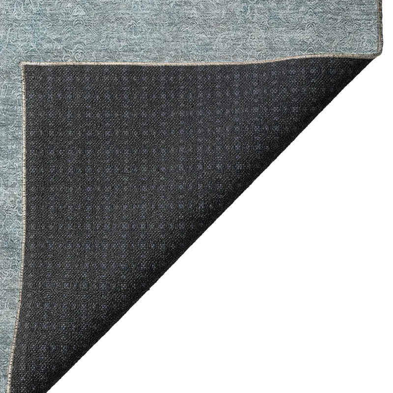 Luxury Washable Indoor/Outdoor Burano Seafoam 9\' x 12\' Rug