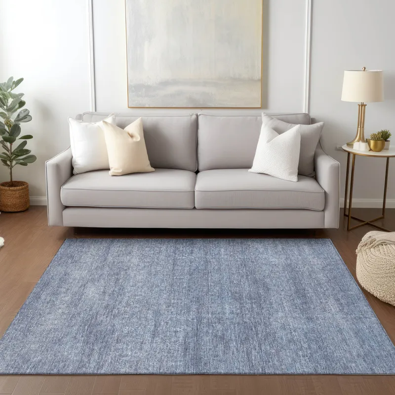 Luxury Washable Indoor/Outdoor Burano Sky 5\' x 7\'6\" Rug