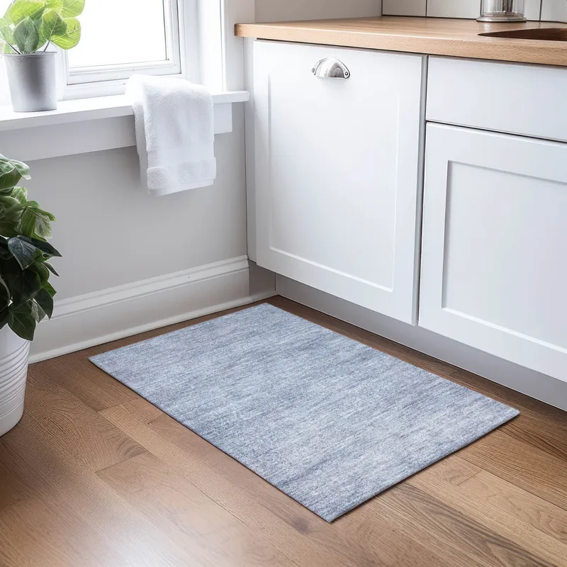 Luxury Washable Indoor/Outdoor Burano Sky 1\'8\" x 2\'6\" Rug