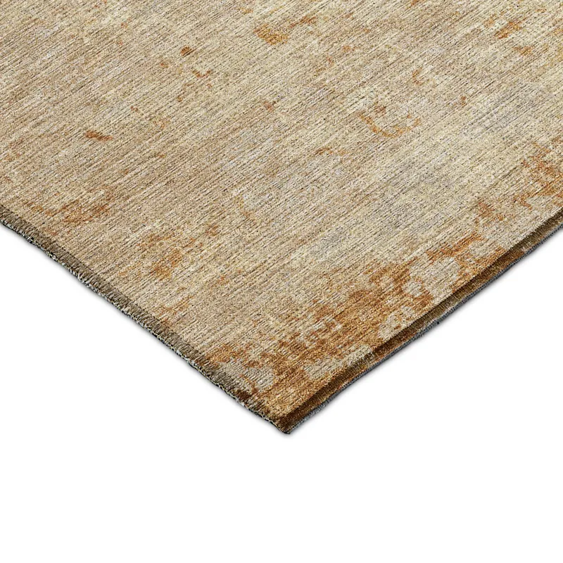 Luxury Washable Indoor/Outdoor Burano Copper 5\' x 7\'6\" Rug