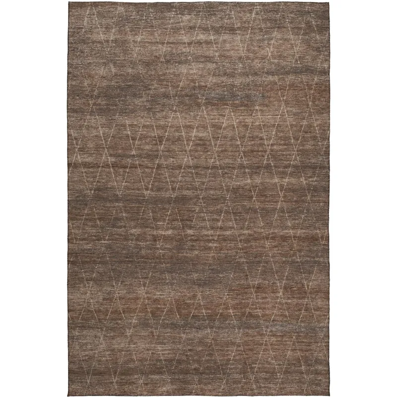 Luxury Washable Indoor/Outdoor Burano Coffee 5\' x 7\'6\" Rug