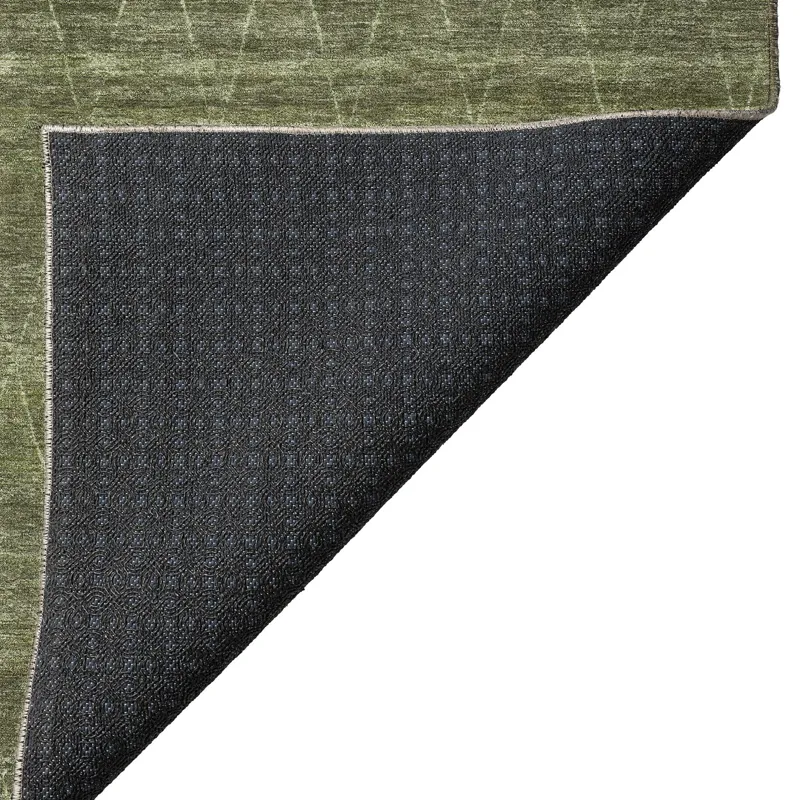 Luxury Washable Indoor/Outdoor Burano Olive 5\' x 7\'6\" Rug