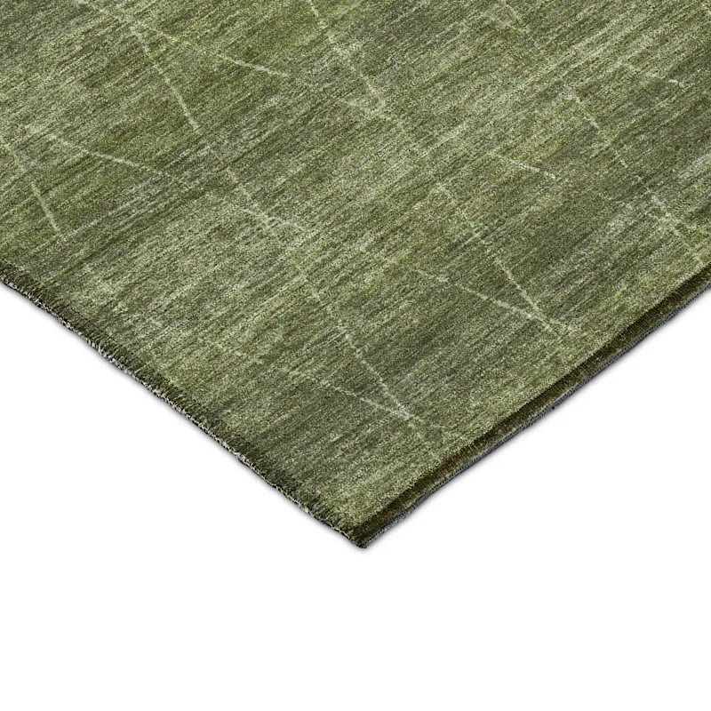 Luxury Washable Indoor/Outdoor Burano Olive 5\' x 7\'6\" Rug
