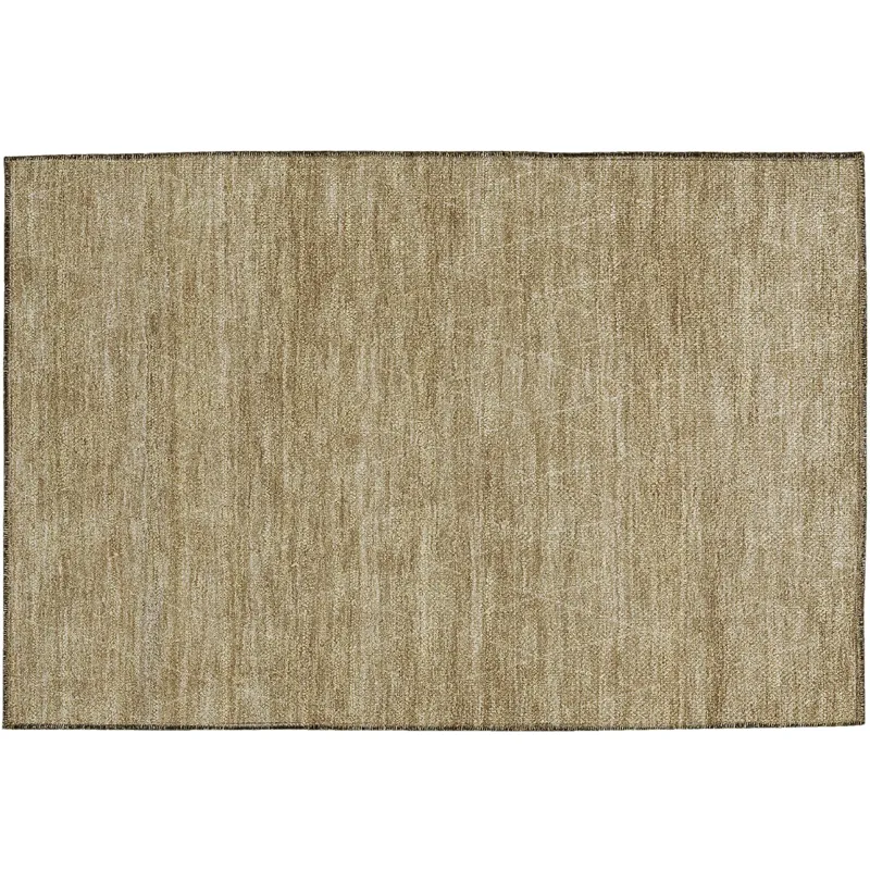 Luxury Washable Indoor/Outdoor Burano Wheat 1\'8\" x 2\'6\" Rug