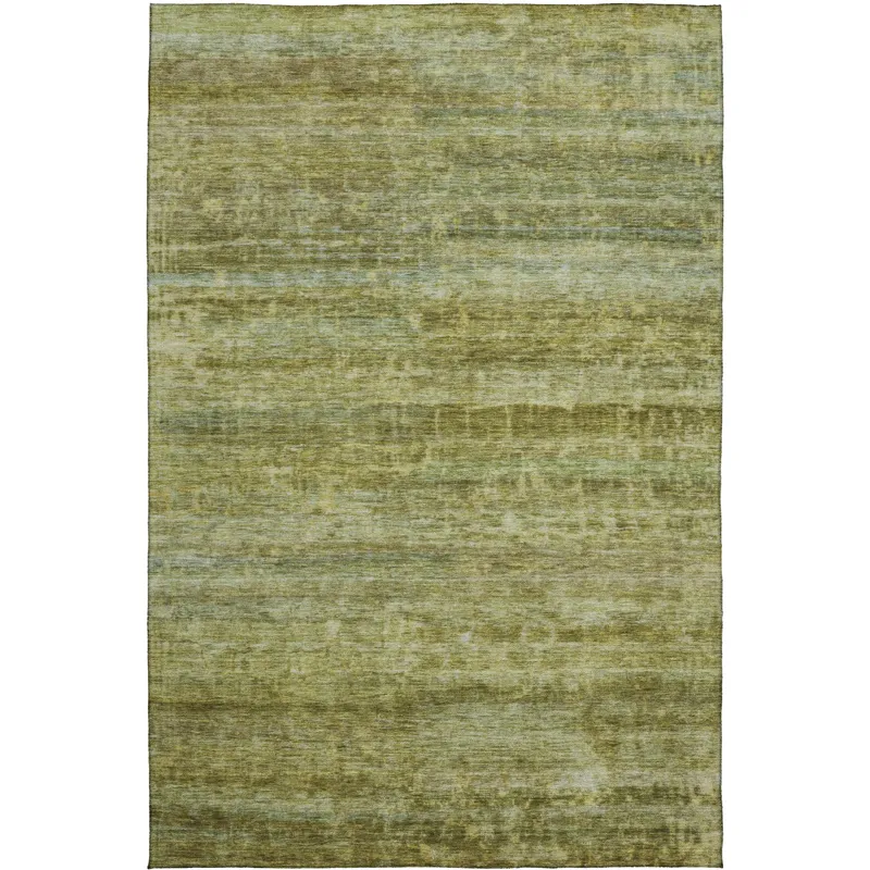 Luxury Washable Indoor/Outdoor Burano Olive 2\'6\" x 3\'10\" Rug