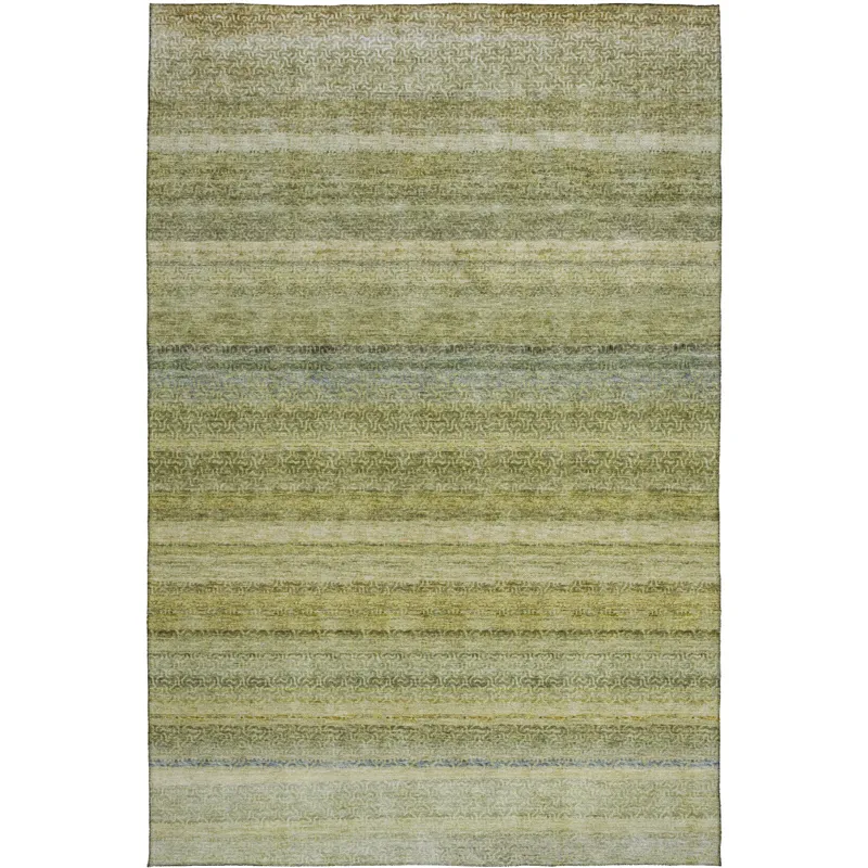Luxury Washable Indoor/Outdoor Burano Aloe 9\' x 12\' Rug