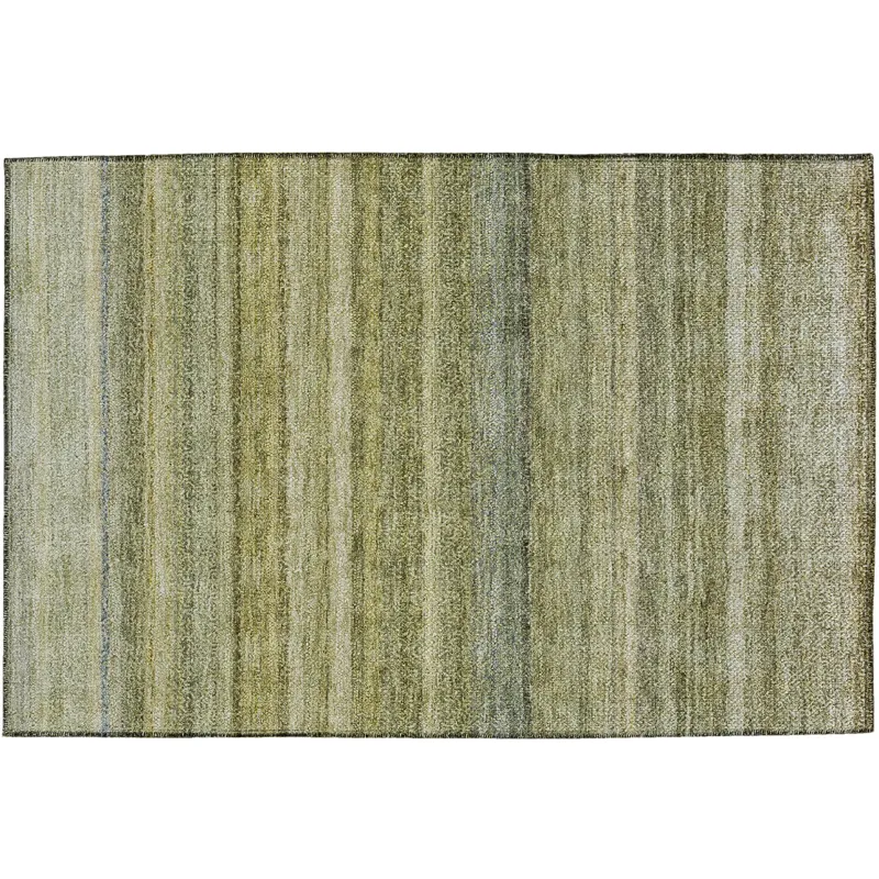 Luxury Washable Indoor/Outdoor Burano Aloe 1\'8\" x 2\'6\" Rug