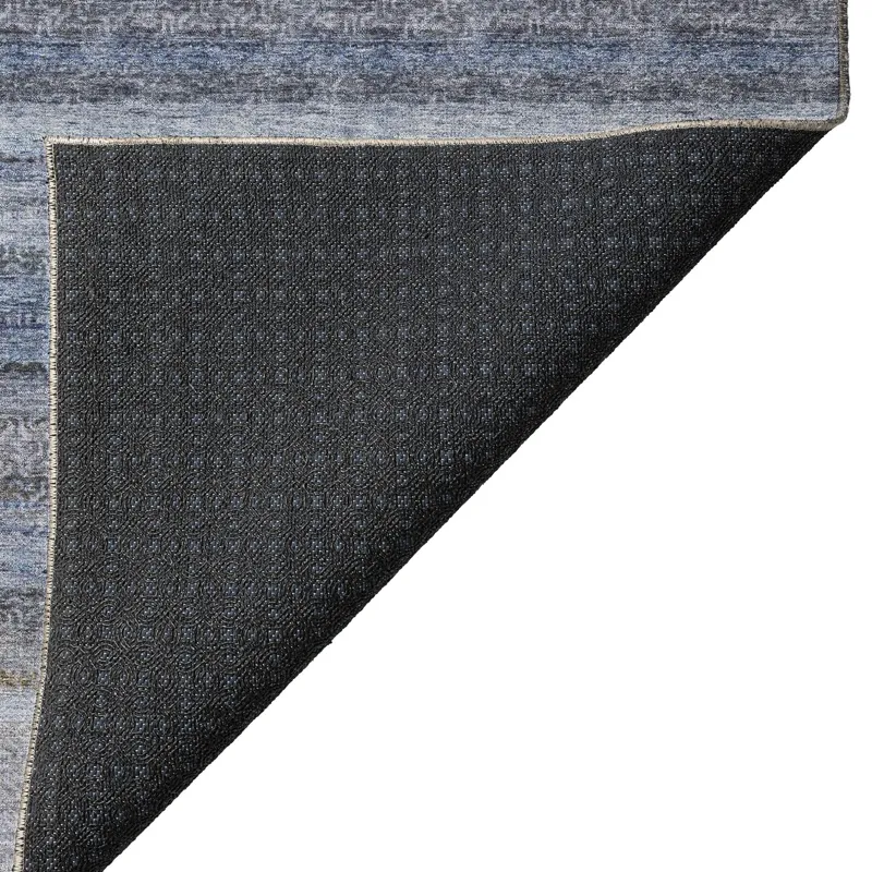 Luxury Washable Indoor/Outdoor Burano Blue 2\'6\" x 3\'10\" Rug