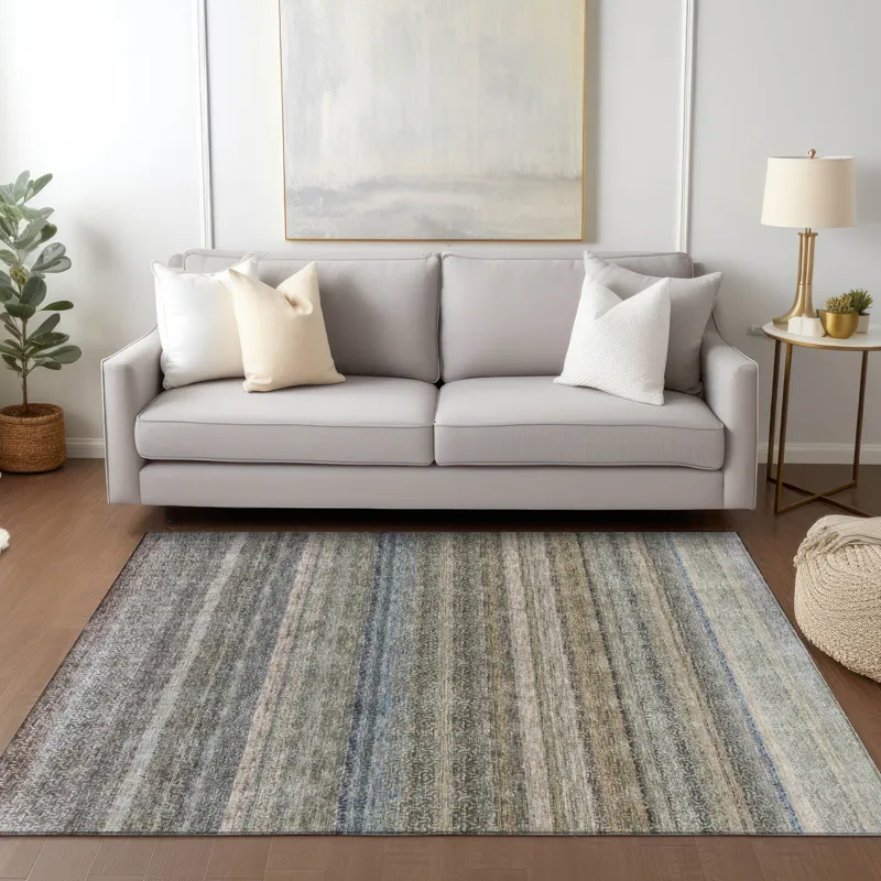 Luxury Washable Indoor/Outdoor Burano Taupe 10\' x 14\' Rug