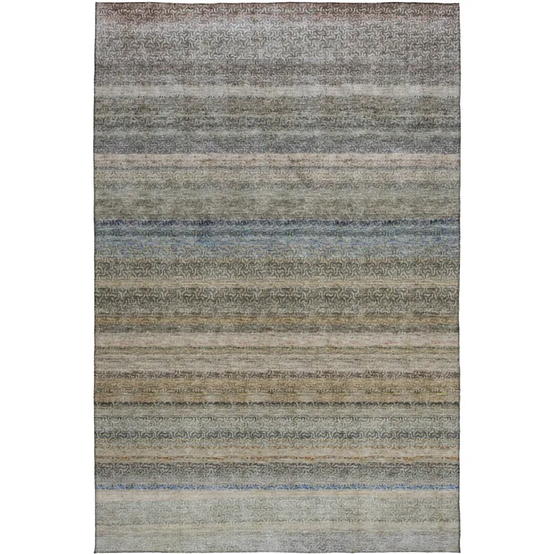 Luxury Washable Indoor/Outdoor Burano Taupe 10\' x 14\' Rug