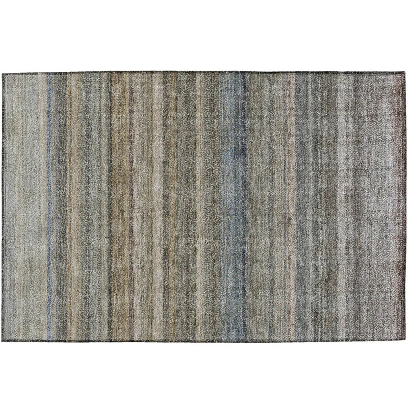 Luxury Washable Indoor/Outdoor Burano Taupe 1\'8\" x 2\'6\" Rug