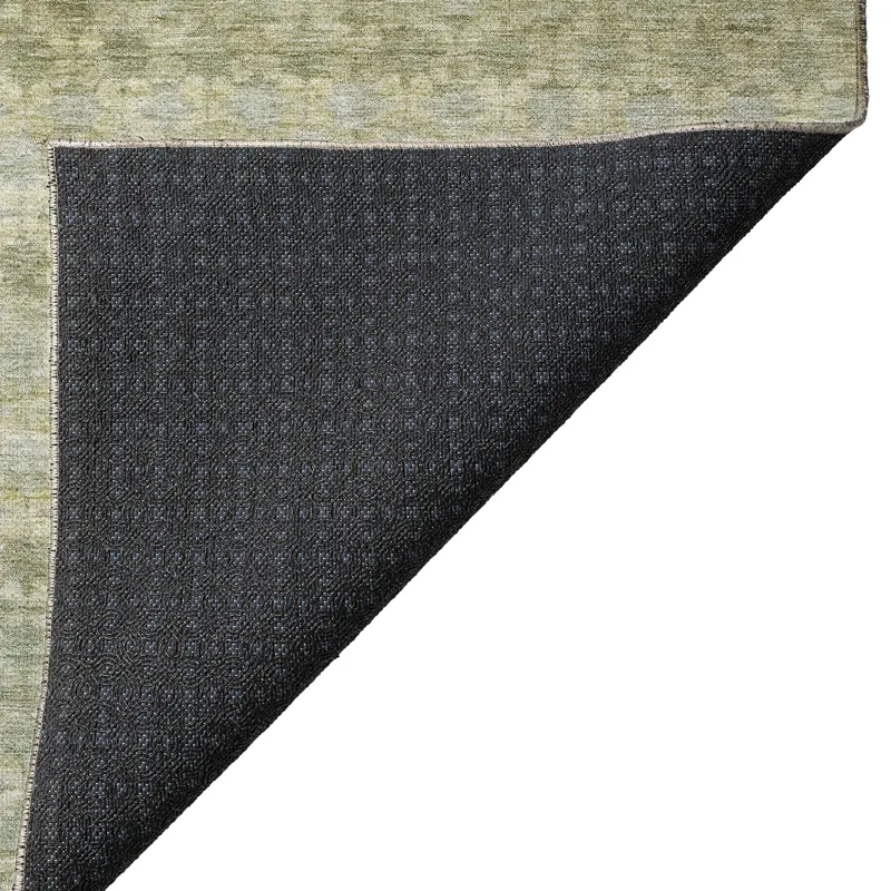 Luxury Washable Indoor/Outdoor Burano Aloe 1\'8\" x 2\'6\" Rug