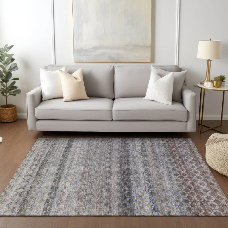 Luxury Washable Indoor/Outdoor Burano Brown 2\'6\" x 3\'10\" Rug