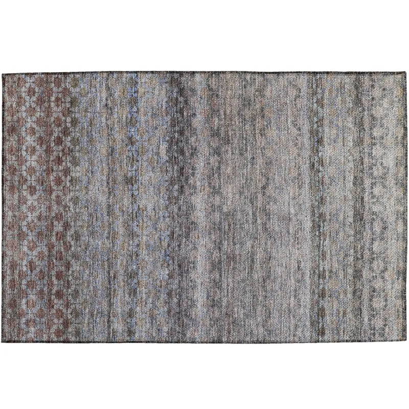 Luxury Washable Indoor/Outdoor Burano Brown 1\'8\" x 2\'6\" Rug