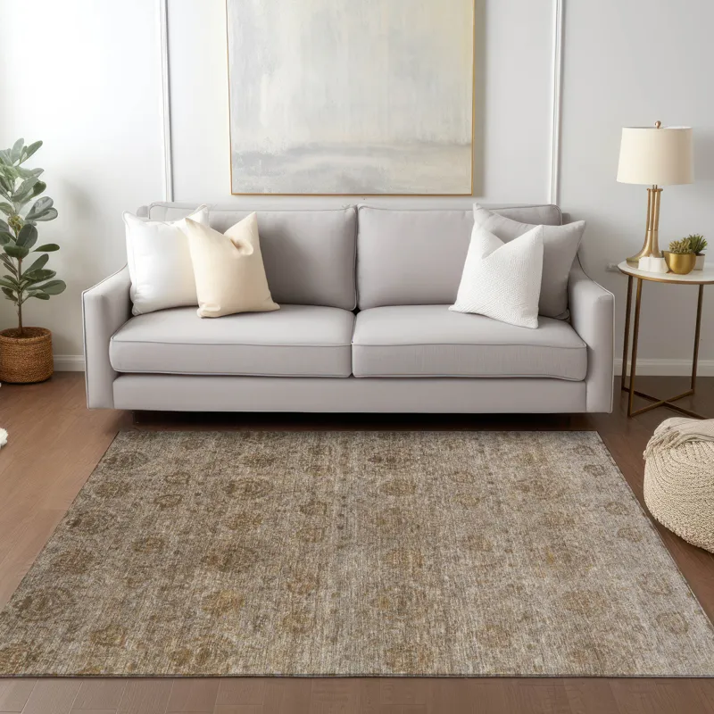 Luxury Washable Indoor/Outdoor Burano Brown 9\' x 12\' Rug