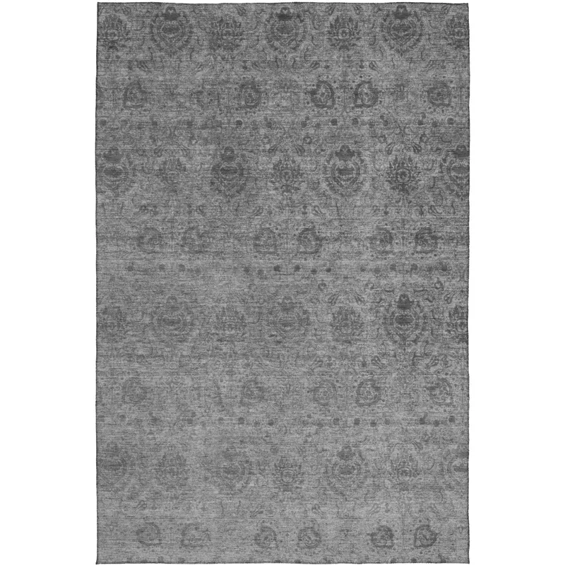 Luxury Washable Indoor/Outdoor Burano Gray 8\' x 10\' Rug