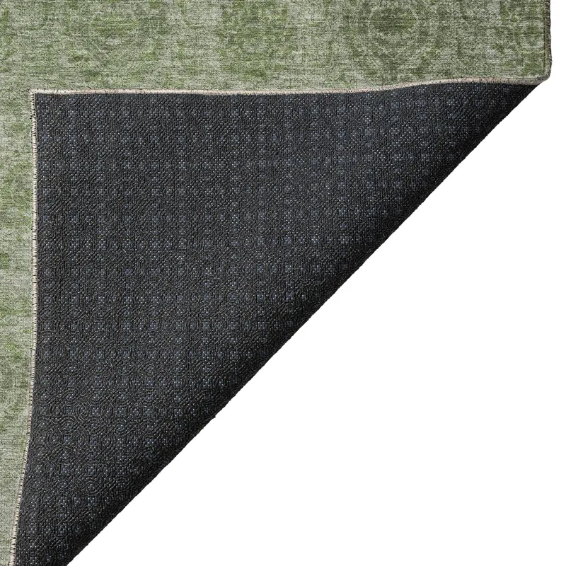 Luxury Washable Indoor/Outdoor Burano Olive 9\' x 12\' Rug
