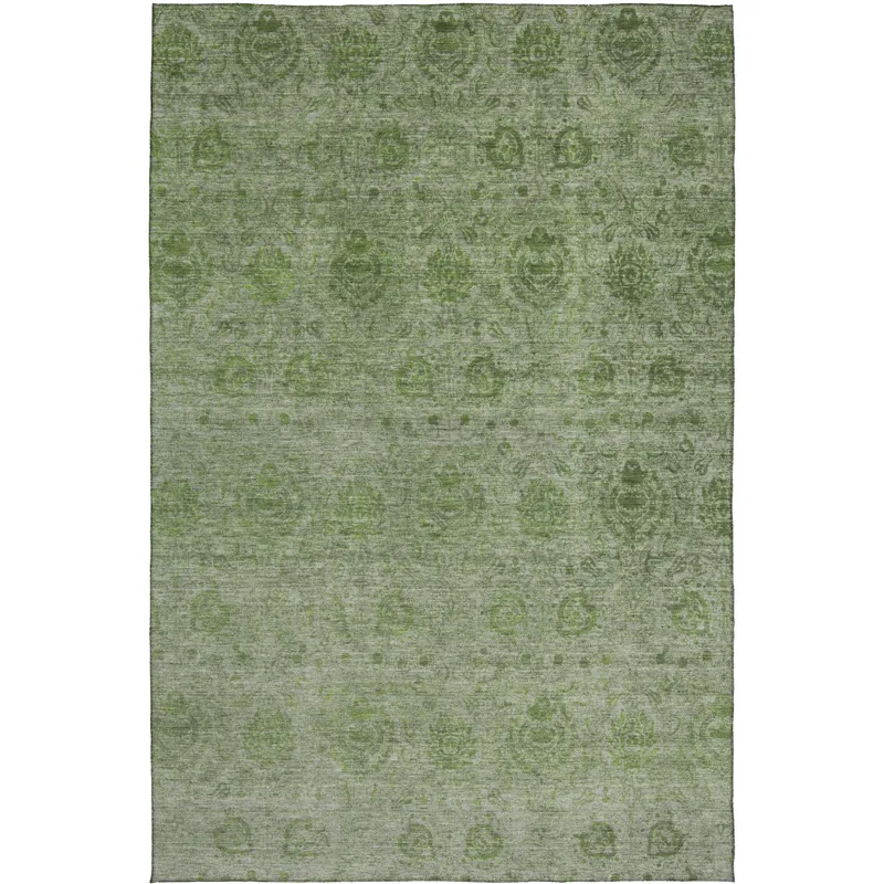 Luxury Washable Indoor/Outdoor Burano Olive 9\' x 12\' Rug