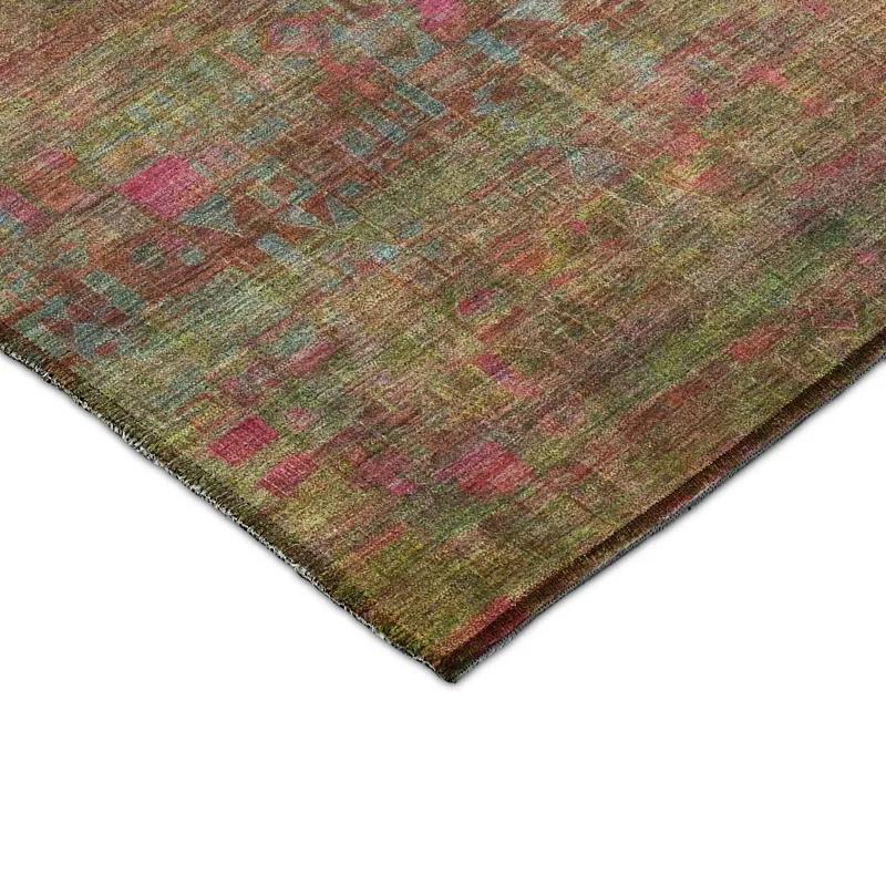 Luxury Washable Indoor/Outdoor Burano Cactus 2\'3\" x 7\'6\" Runner Rug
