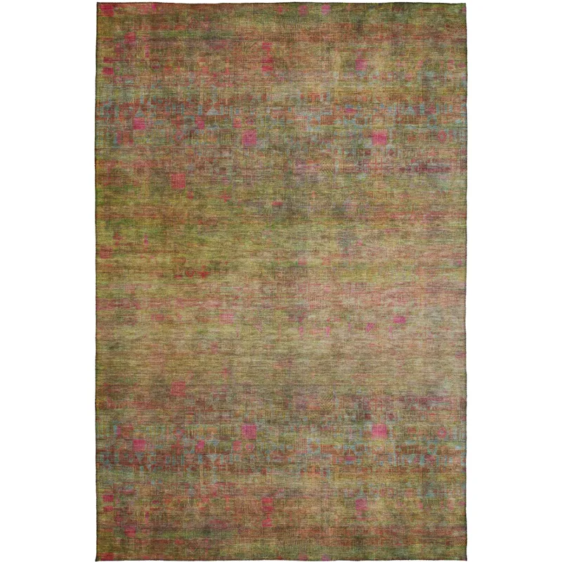 Luxury Washable Indoor/Outdoor Burano Cactus 3\' x 5\' Rug