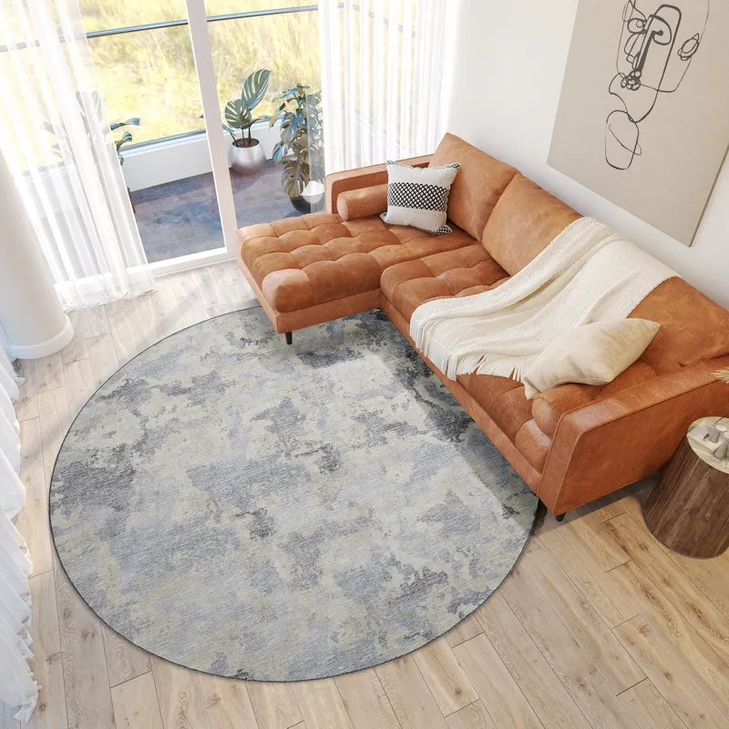 Camberly Graphite 8\' x 8\' Round Rug