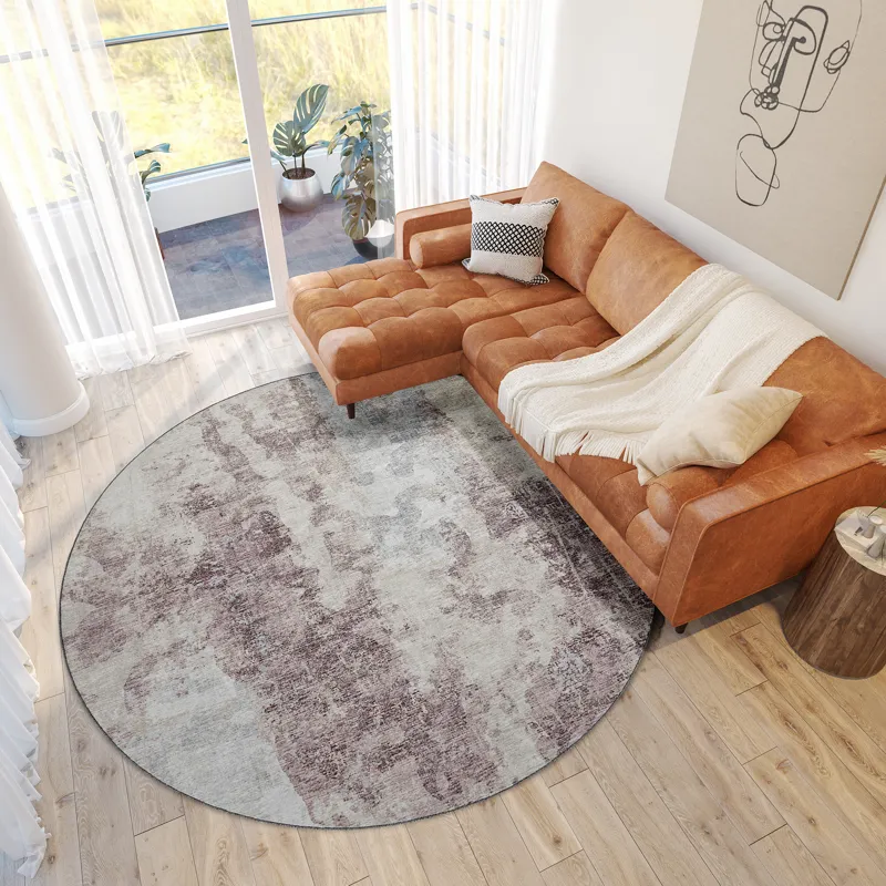 Camberly Merlot 8\' x 8\' Round Rug