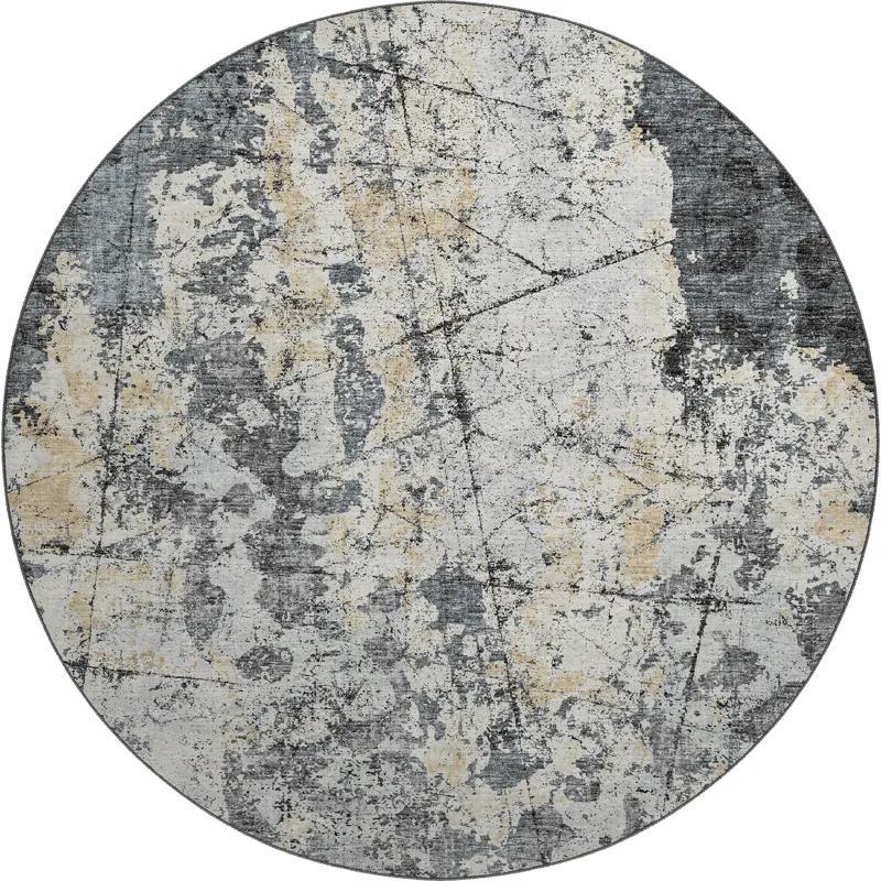 Camberly Midnight 8\' x 8\' Round Rug
