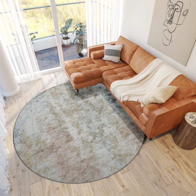 Camberly Mineral Blue 8\' x 8\' Round Rug