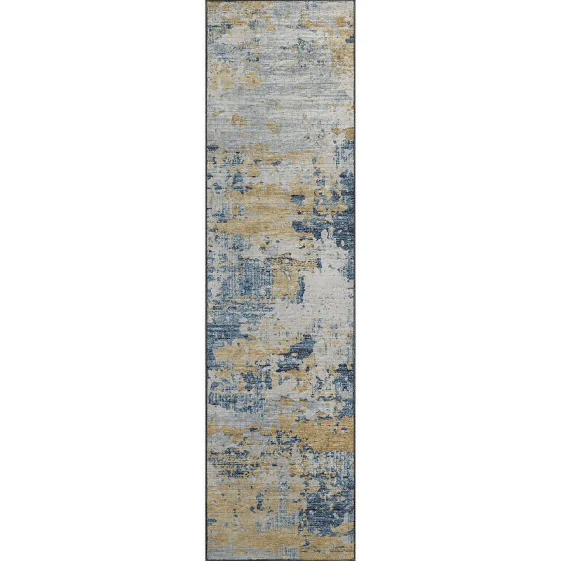 Camberly Navy 2\'3\" x 7\'6\" Runner Rug