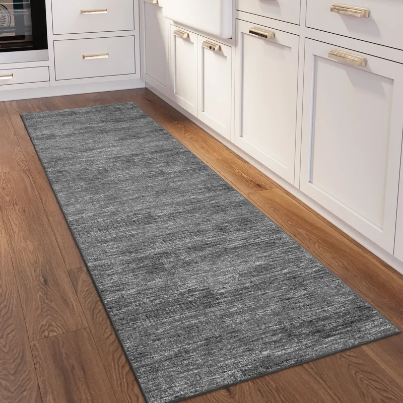 Ciara Charcoal 2\'6\" x 12\' Runner Rug