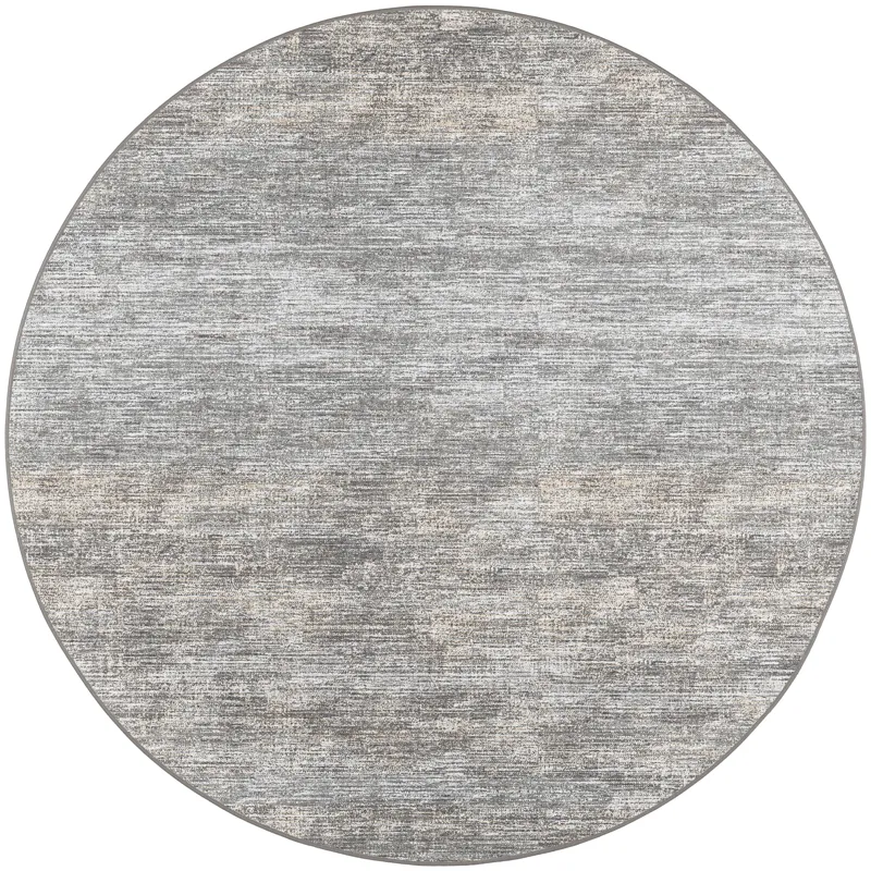 Ciara Graphite 6\' x 6\' Round Rug