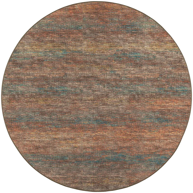 Ciara Paprika 4\' x 4\' Round Rug