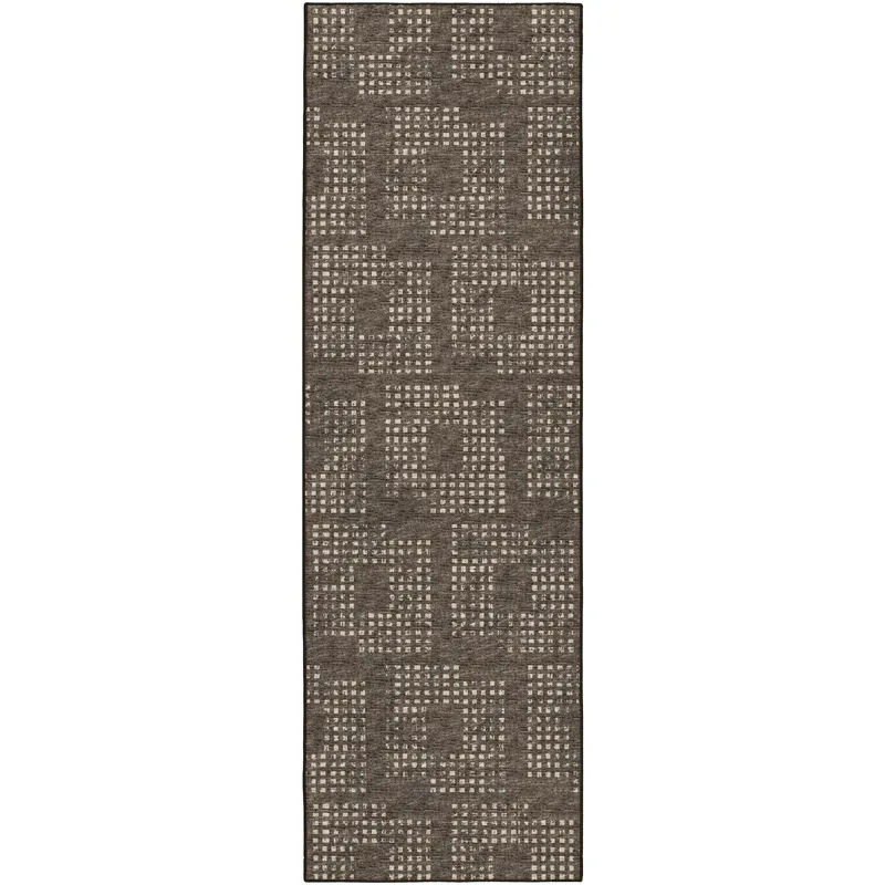 Delano Chocolate 2\'6\" x 8\' Runner Rug