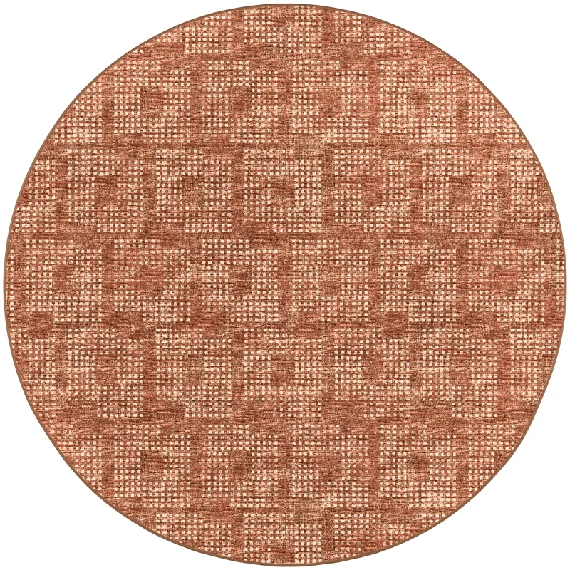 Delano Paprika 8\' x 8\' Round Rug