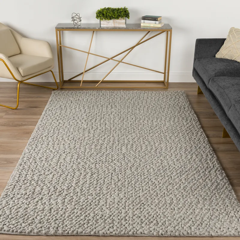 Gorbea Silver 3\'6\" x 5\'6\" Rug