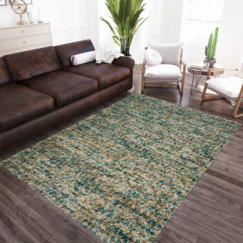 Hanu Teal 5\' x 7\'6\" Rug