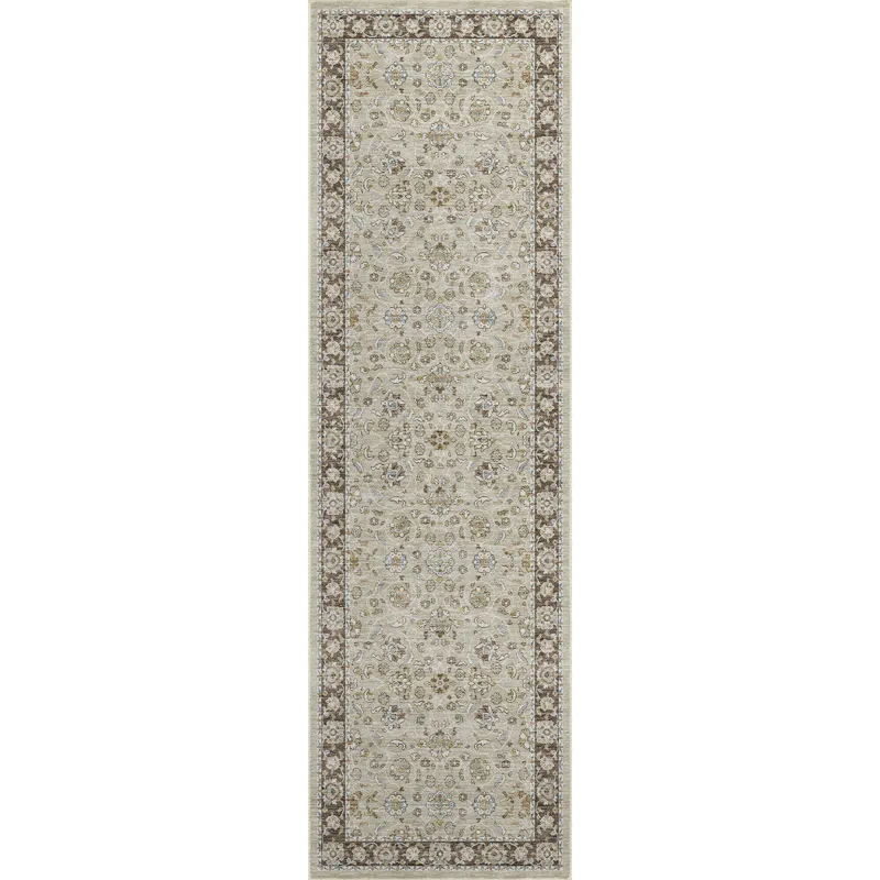 Luxury Washable Hatay Beige 2\'3\" x 7\'6\" Runner Rug