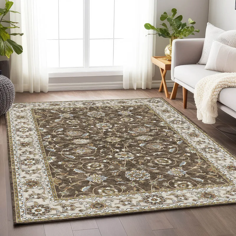 Luxury Washable Hatay Chocolate 10\' x 14\' Rug