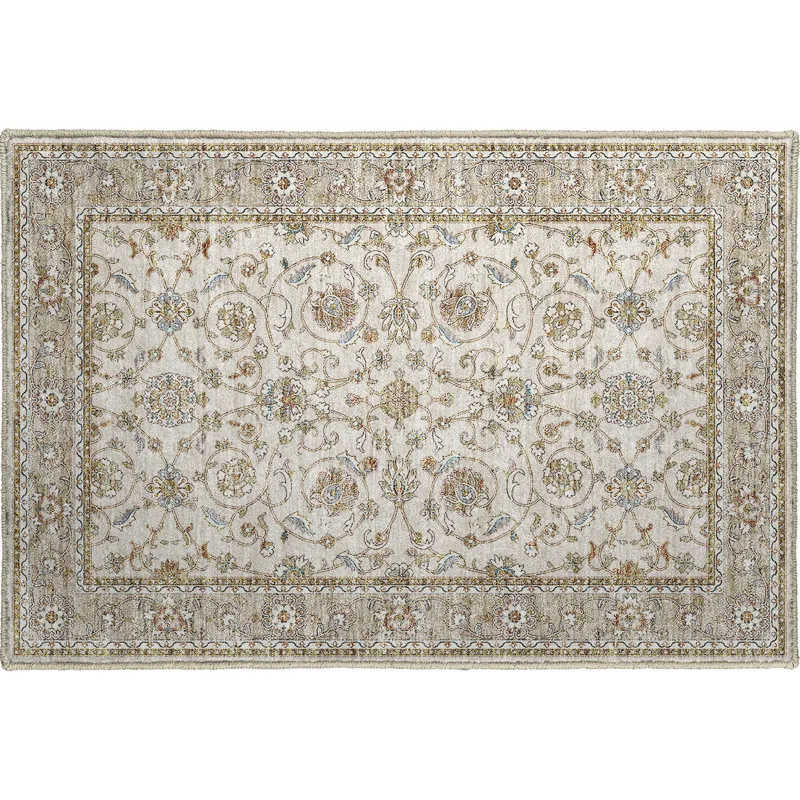 Luxury Washable Hatay Ivory 1\'8\" x 2\'6\" Rug