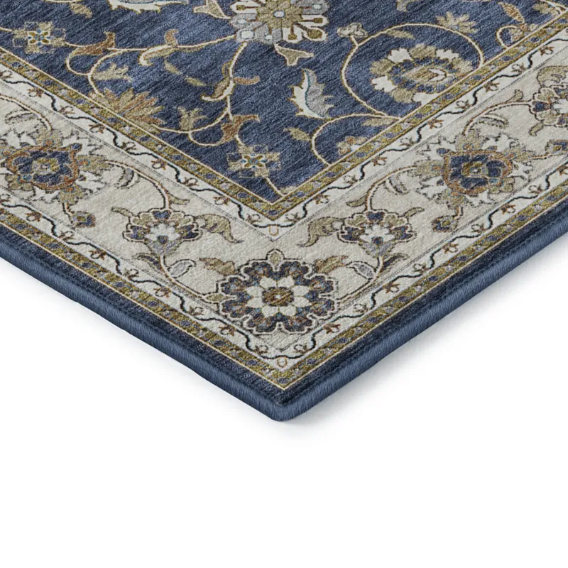 Luxury Washable Hatay Navy 10\' x 14\' Rug