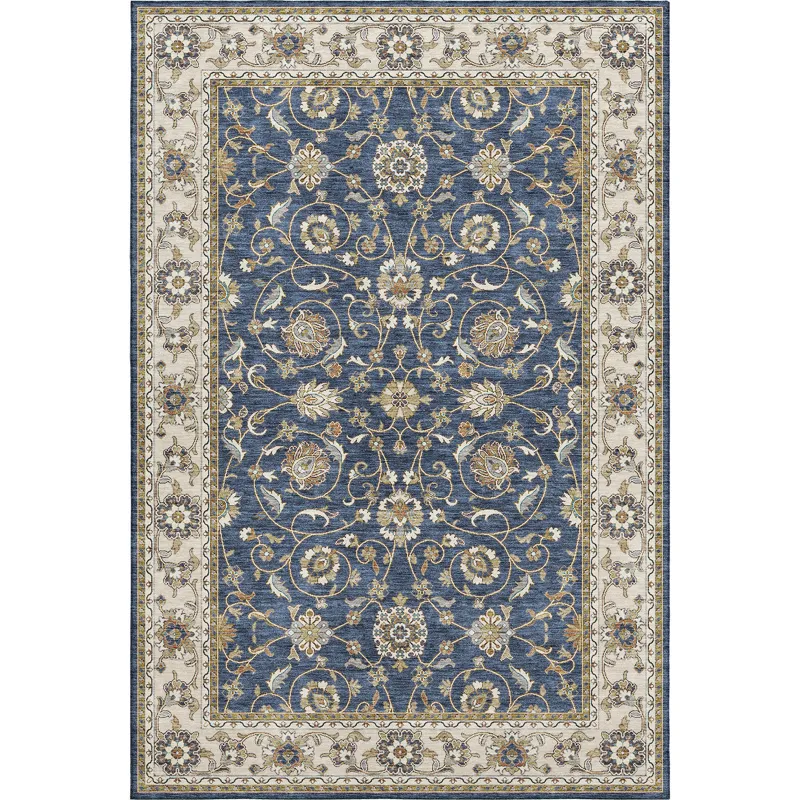 Luxury Washable Hatay Navy 10\' x 14\' Rug