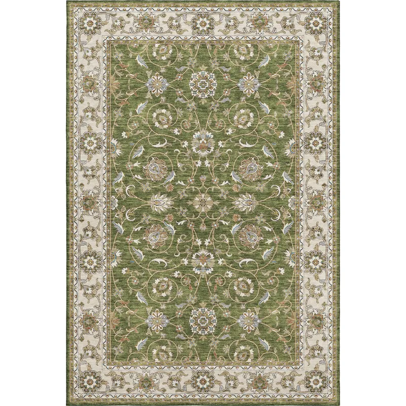 Luxury Washable Hatay Olive 5\' x 7\'6\" Rug
