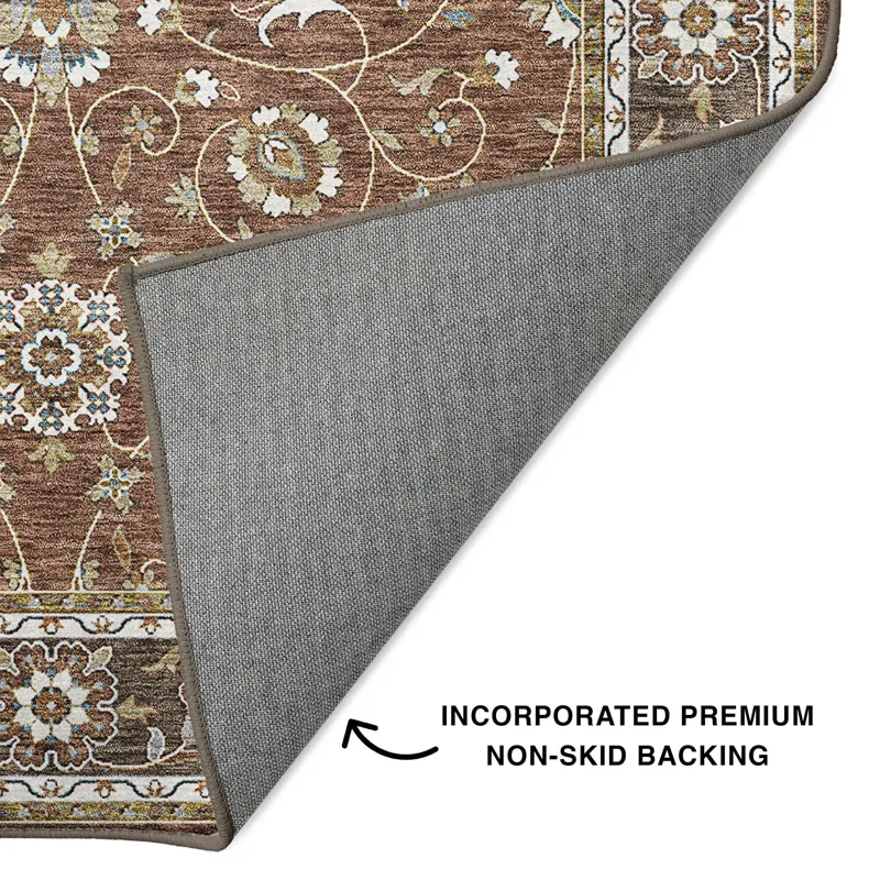 Luxury Washable Hatay Paprika 1\'8\" x 2\'6\" Rug