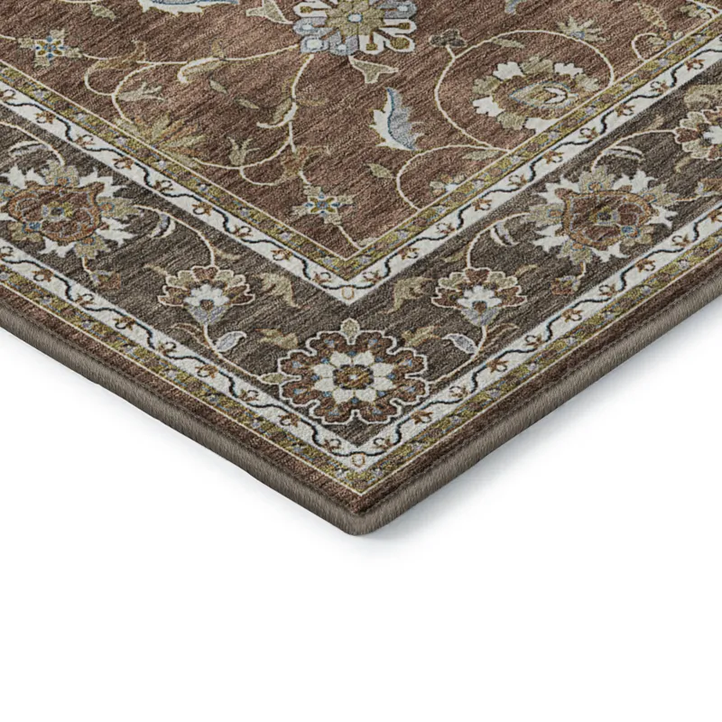 Luxury Washable Hatay Paprika 1\'8\" x 2\'6\" Rug