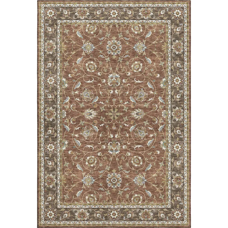 Luxury Washable Hatay Paprika 5\' x 7\'6\" Rug