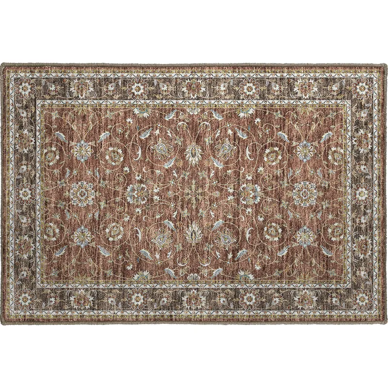 Luxury Washable Hatay Paprika 1\'8\" x 2\'6\" Rug