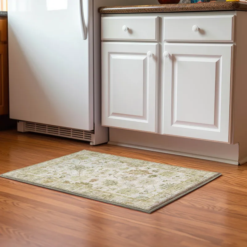 Luxury Washable Hatay Ivory 1\'8\" x 2\'6\" Rug