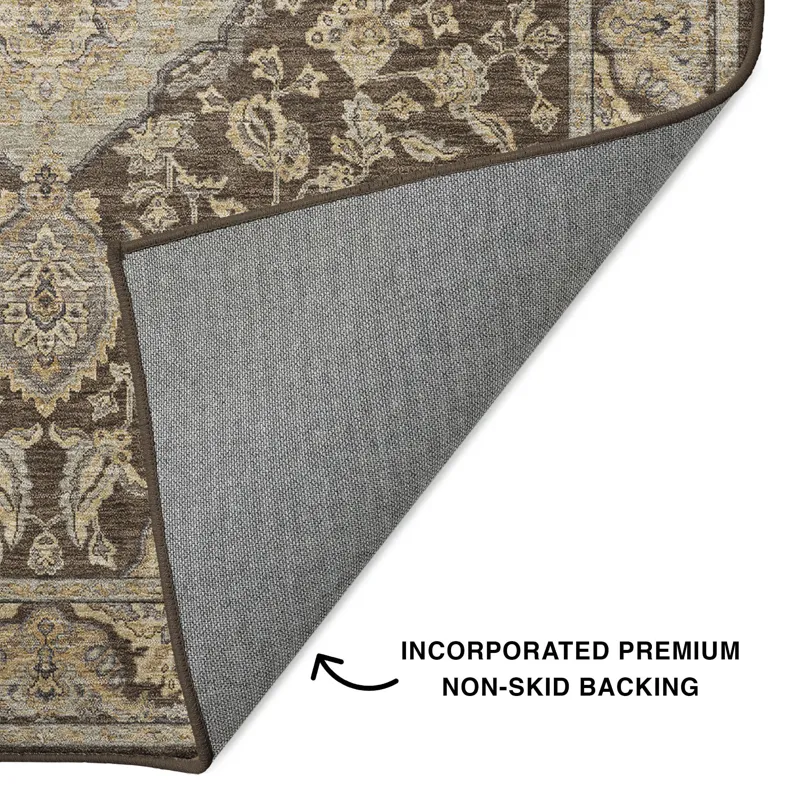 Luxury Washable Hatay Chocolate 8\' x 10\' Rug