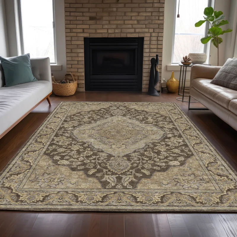 Luxury Washable Hatay Chocolate 8\' x 10\' Rug